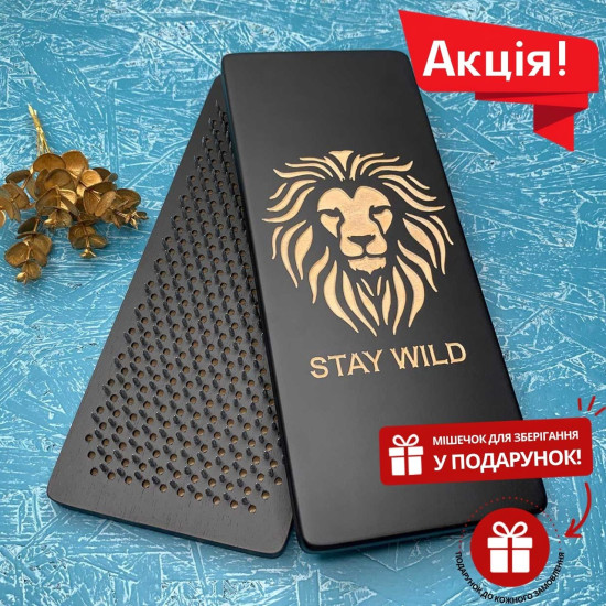 Доска Садху BLACK «Лев» Шаг – 10мм