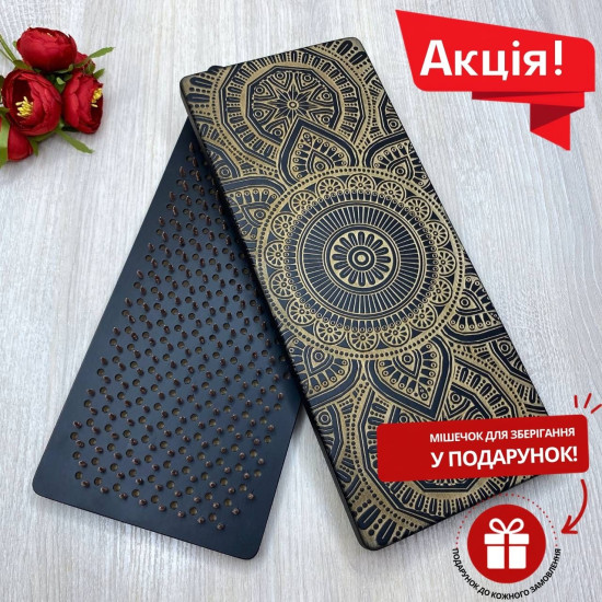 Доска Садху BLACK «Мандала» Шаг – 12мм