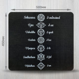 Sadhu mat BLACK «Chakras»
