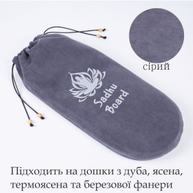 Чехол Садху «Серый» с рисунком Овальный