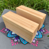 Купити Wooden blocks for yoga - 2pcs по вигідній ціні в Києві, Житомирі, Україні Wooden blocks for yoga - 2pcs