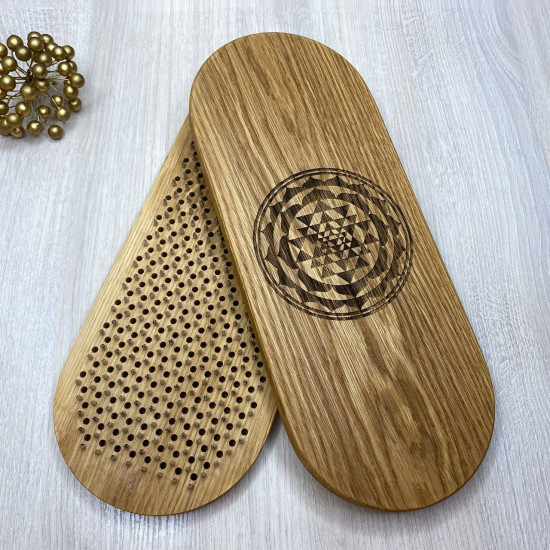 Купити Sadhu Board «Sri Yantra» Pitch - 10mm по вигідній ціні в Києві, Житомирі, Україні Sadhu Board «Sri Yantra» Pitch - 10mm