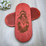 Купити Sadhu Board RED «Girl with fox» Pitch - 10mm по вигідній ціні в Києві, Житомирі, Україні Sadhu Board RED «Girl with fox» Pitch - 10mm