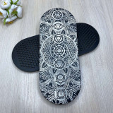 Sadhu Board BLACK «Chakras» White patina Pitch - 10mm