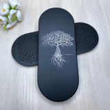 Купити Sadhu Board BLACK «Tree of Life» White patina Pitch - 10mm по вигідній ціні в Києві, Житомирі, Україні Sadhu Board BLACK «Tree of Life» White patina Pitch - 10mm