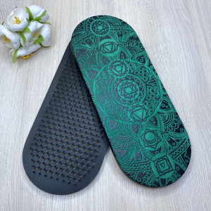 Sadhu Board BLACK «Chakras» Green patina Pitch - 10mm