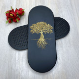 Купити Sadhu Board BLACK «Tree of Life» Golden patina Pitch - 10mm по вигідній ціні в Києві, Житомирі, Україні Sadhu Board BLACK «Tree of Life» Golden patina Pitch - 10mm