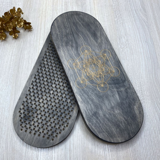 Купити Sadhu Board DARK GRAY «Cube of Metatron» Pitch - 10mm по вигідній ціні в Києві, Житомирі, Україні Sadhu Board DARK GRAY «Cube of Metatron» Pitch - 10mm