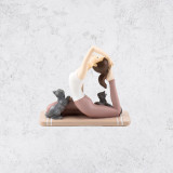 Artificial stone figurine «Hatha Yoga» 14 cm