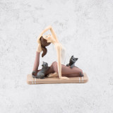 Artificial stone figurine «Hatha Yoga» 14 cm