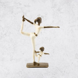 Artificial stone figurine «At Yoga» 25 cm