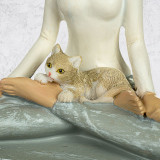 Artificial stone figurine «Yoga Lotus» 13 cm