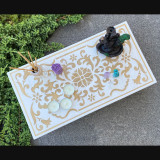Купити Meditation table «Lotus» white 47 cm по вигідній ціні в Києві, Житомирі, Україні Meditation table «Lotus» white 47 cm