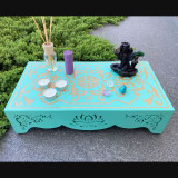 Купити Meditation table «Lotus» sea wave 47 cm по вигідній ціні в Києві, Житомирі, Україні Meditation table «Lotus» sea wave 47 cm