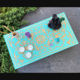 Купити Meditation table «Lotus» sea wave 47 cm по вигідній ціні в Києві, Житомирі, Україні Meditation table «Lotus» sea wave 47 cm