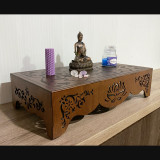 Купити Meditation table «Lotus» brown 47 cm по вигідній ціні в Києві, Житомирі, Україні Meditation table «Lotus» brown 47 cm