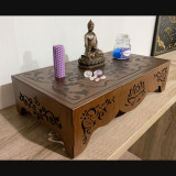 Купити Meditation table «Lotus» brown 47 cm по вигідній ціні в Києві, Житомирі, Україні Meditation table «Lotus» brown 47 cm