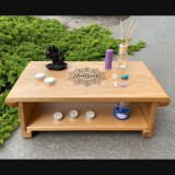 Купити Meditation table «Namaste» 55 cm with shelf по вигідній ціні в Києві, Житомирі, Україні Meditation table «Namaste» 55 cm with shelf