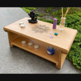 Купити Meditation table «Namaste» 55 cm with shelf по вигідній ціні в Києві, Житомирі, Україні Meditation table «Namaste» 55 cm with shelf