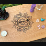 Купити Meditation table «Namaste» 55 cm with shelf по вигідній ціні в Києві, Житомирі, Україні Meditation table «Namaste» 55 cm with shelf