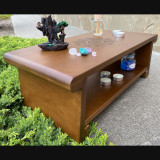 Купити Meditation table «Namaste» brown 55 cm with shelf по вигідній ціні в Києві, Житомирі, Україні Meditation table «Namaste» brown 55 cm with shelf