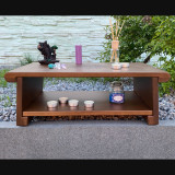 Купити Meditation table «Namaste» brown 55 cm with shelf по вигідній ціні в Києві, Житомирі, Україні Meditation table «Namaste» brown 55 cm with shelf