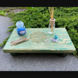 Купити Meditation table «Namaste» green 40 cm по вигідній ціні в Києві, Житомирі, Україні Meditation table «Namaste» green 40 cm