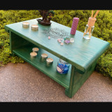 Купити Meditation table «Namaste» green 55 cm with shelf по вигідній ціні в Києві, Житомирі, Україні Meditation table «Namaste» green 55 cm with shelf